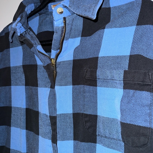 Vintage Zip Up Flannel Shirt - Picture 3 of 4
